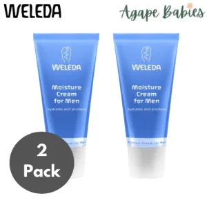 [2-Pack] Weleda Moisture Cream for Men, 30ml