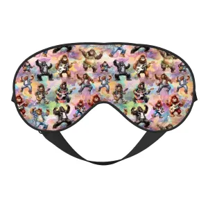 2 Sided Soft Eye Sleep Mask – Sasquatch St. Patrick / Irish   Bigfoot Valentine Love