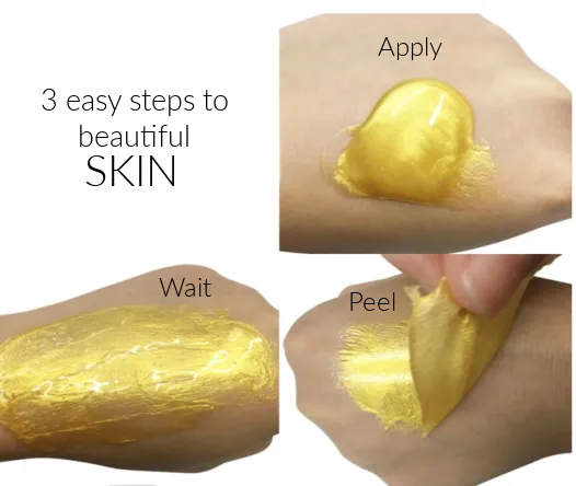 24K Luxury Foil Gold Peel Off Face Mask - MQO 12 pcs