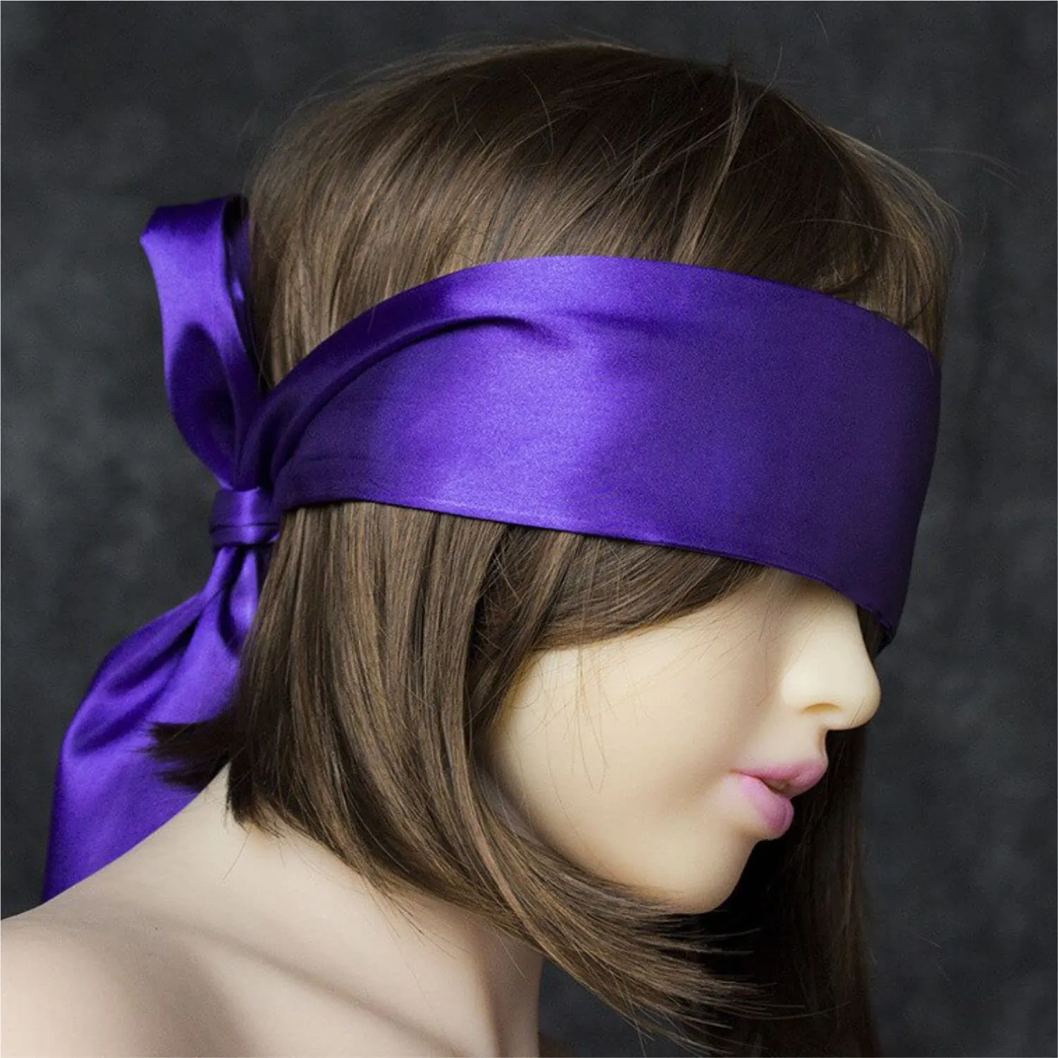 3 pcs Silk Satin Blindfold Eye Cover Silk Sleeping mask Valentine Gift 155cm / 62” (Pearl, Mocha Brown, Light Pink) Pearl, Mocha Brown, Light Pink