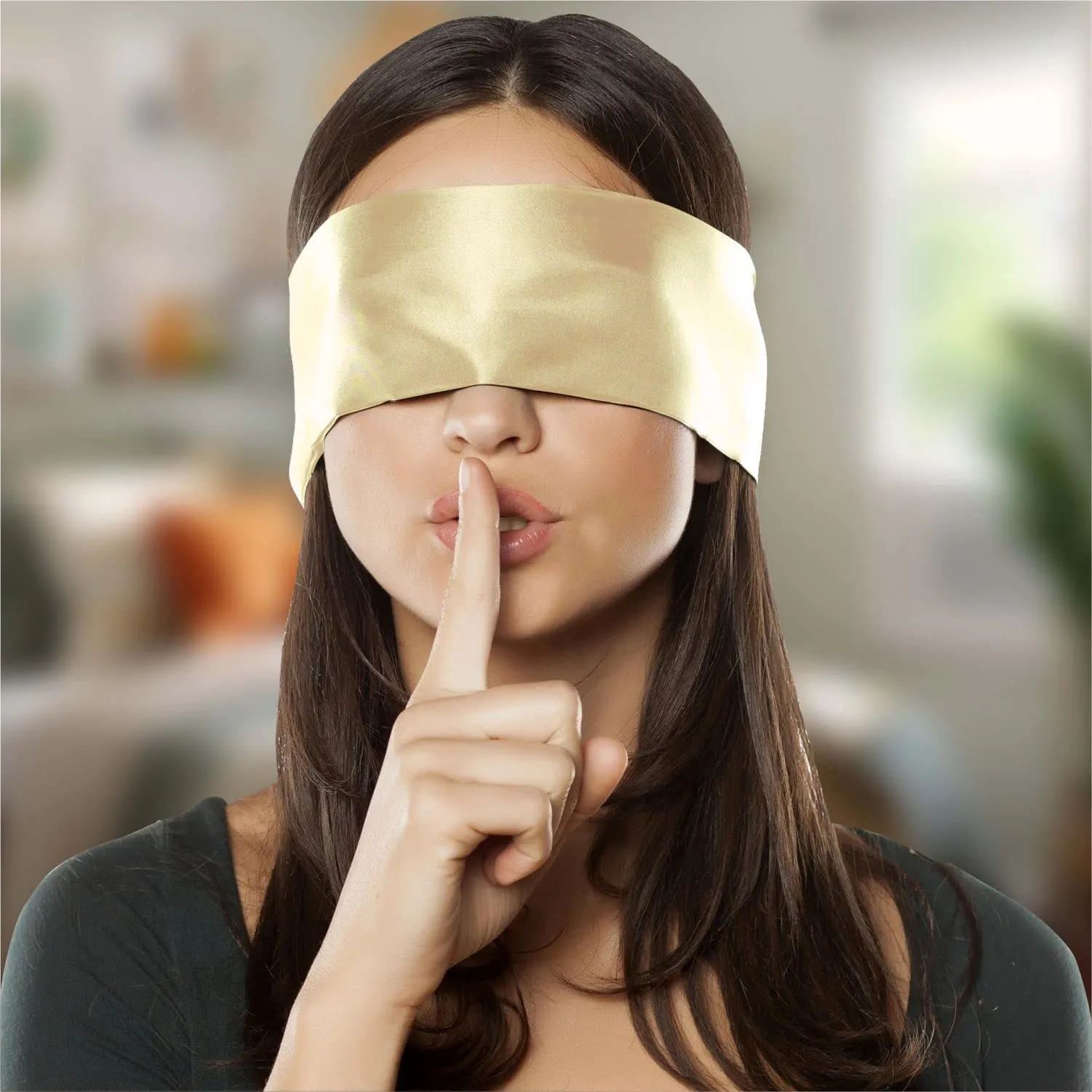 3 pcs Silk Satin Blindfold Eye Cover Silk Sleeping mask Valentine Gift 155cm / 62” (Pearl, Mocha Brown, Light Pink) Pearl, Mocha Brown, Light Pink