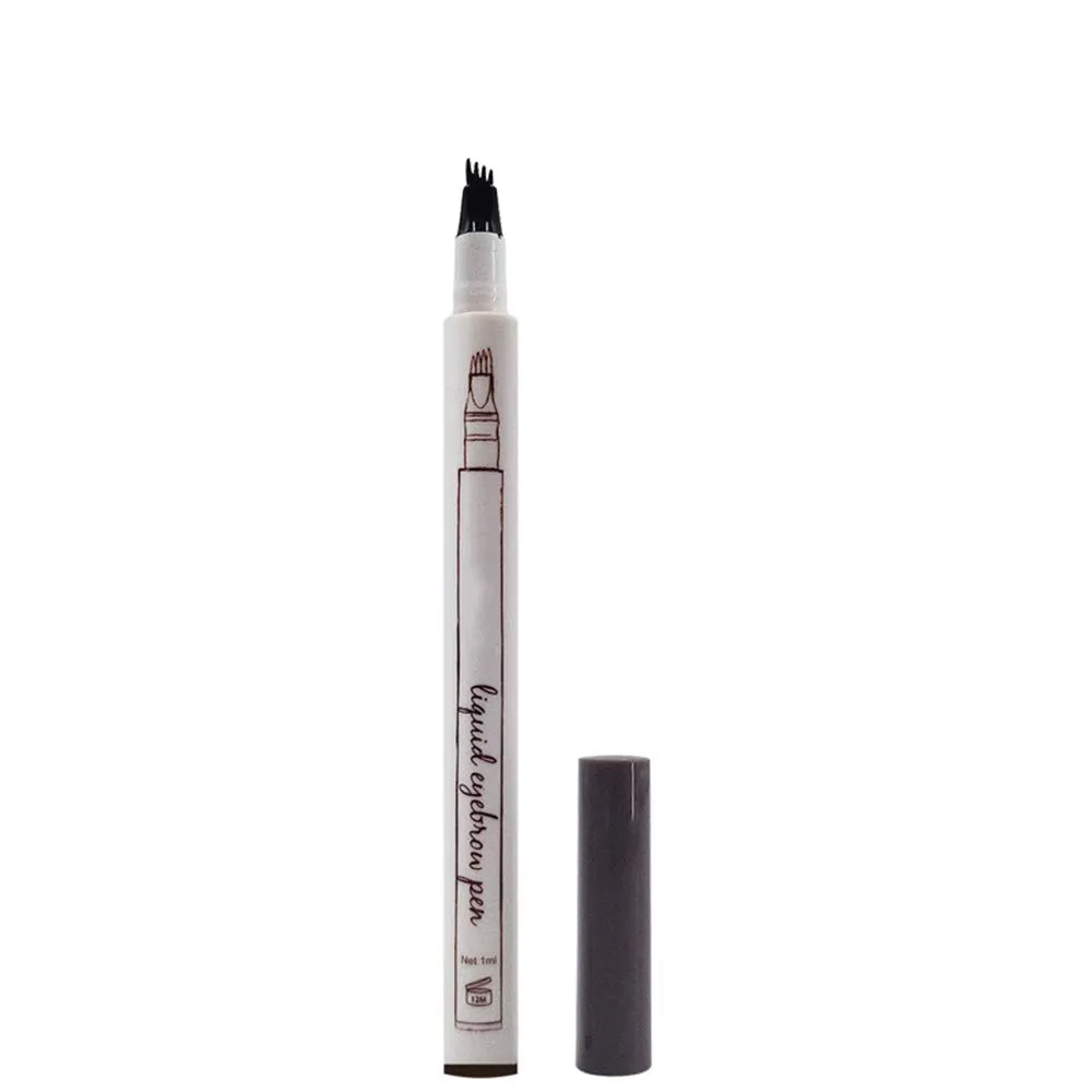 3D Eyebrow Tattoo Pen, Waterproof Long Lasting Microblading Eyebrow Pencil with a Micro-Fork Tip Applicator for Eyes Makeup/Creating Natural Looking Brows Effortlessly and Stays on All Day