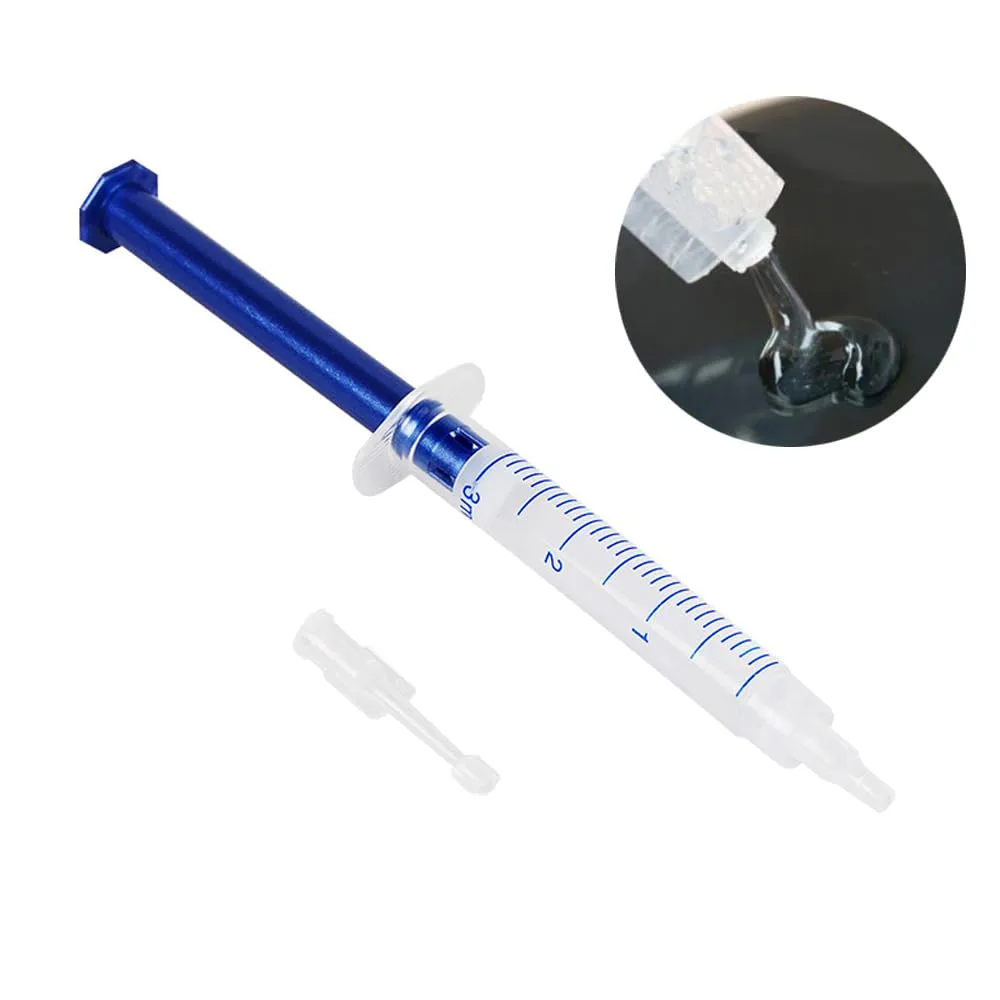 3ml Teeth Whitening Gels Kit 10pcs 44% Carbamide Peroxide Bleaching Gel 0.1oz Refill Gel with Teeth Whitener Lamp Blue LED Light and Teeth Whitening Trays