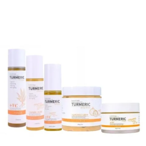 5 pc Retinol A, Turmeric Skincare Set - MOQ 50 pcs