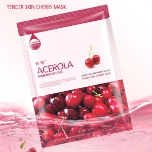 5Pcs HanHuo Acerola GreenTea Cucumber Aloe Pearl Cubilose Face Mask Skin Care Facial Mask White Moisturizing Oil Control