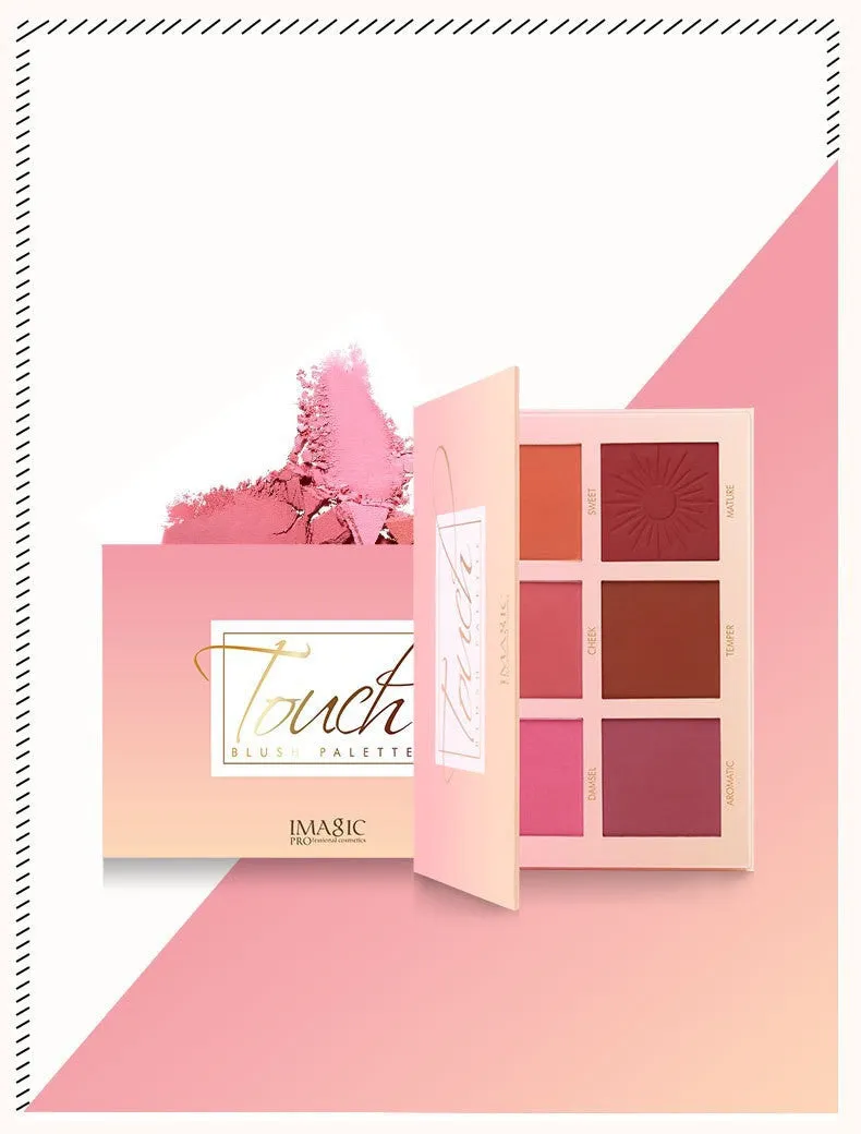 6 Color Water Proof Blush for Cheeks Face 