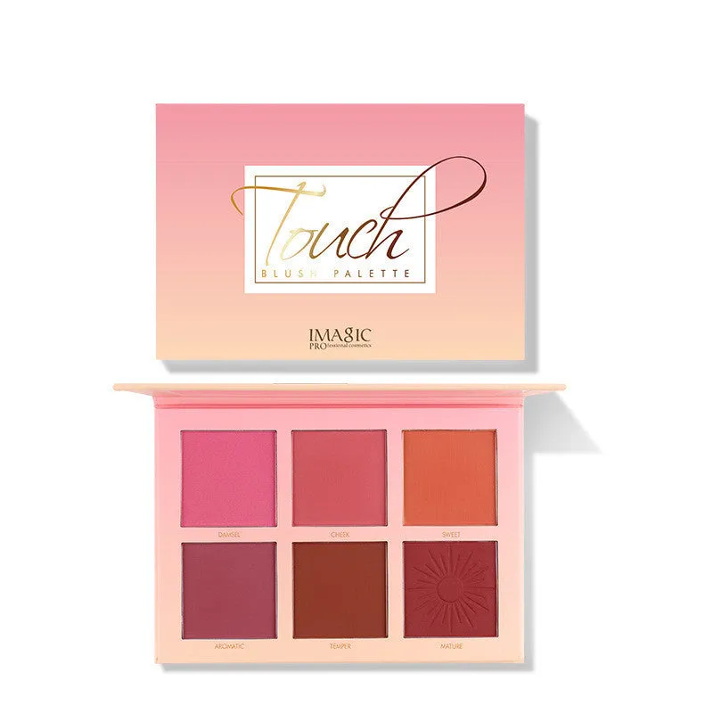 6 Color Water Proof Blush for Cheeks Face 