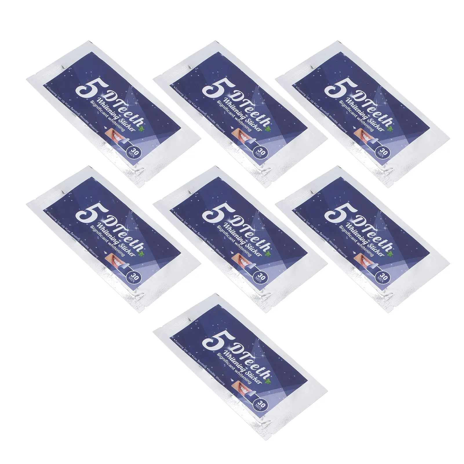 7pcs Teeth Whitening Strips, Remove Coffee Smoking Refreshing Breath Teeth Brightening Kit for Sensitive Teeth