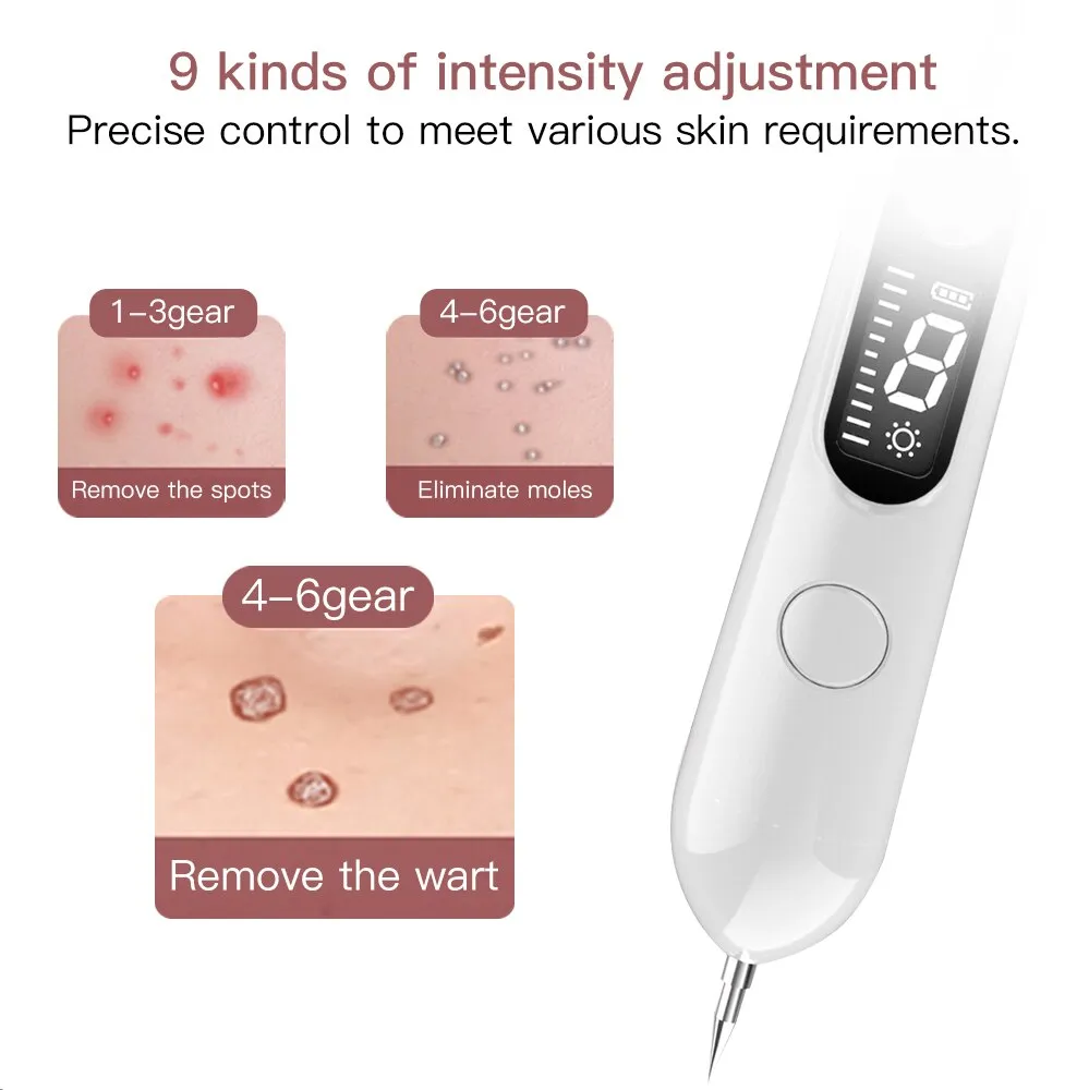 9 levels Laser Plasma Pen Mole Removal Dark Spot Remover LCD Skin Care