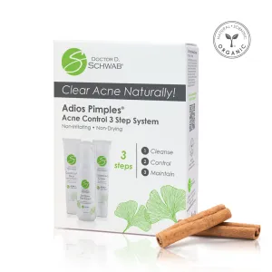 Adios Pimples<sup>®</sup> 3-Step Acne Control System (RL)