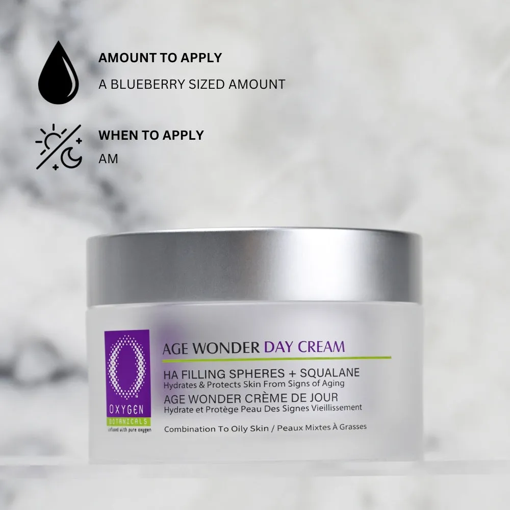 Age Wonder Day Cream | HA Filling Spheres   Squalane (Combination to Oily Skin)