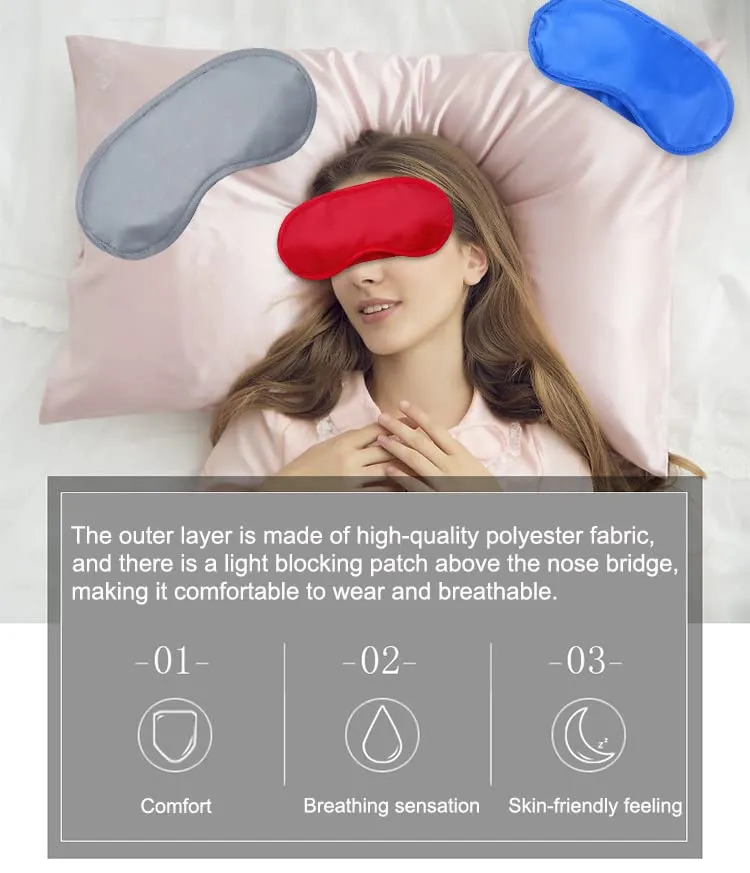 AKOAK 10 Pieces Game Party Sleep Travel Eye Mask, Lightweight Shading Eye Protection Rest Eye Mask, with Nose Pad and Adjustable Strap, Unisex (Red)