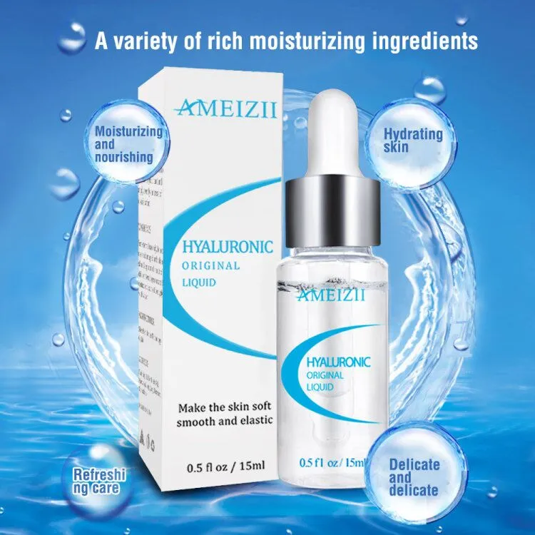 Ameizii Pure Hyaluronic Acid Serum Moisturizing Collagen Skin Repair Essence Whitening Anti Wrinkle Face Cream Acne Treatment