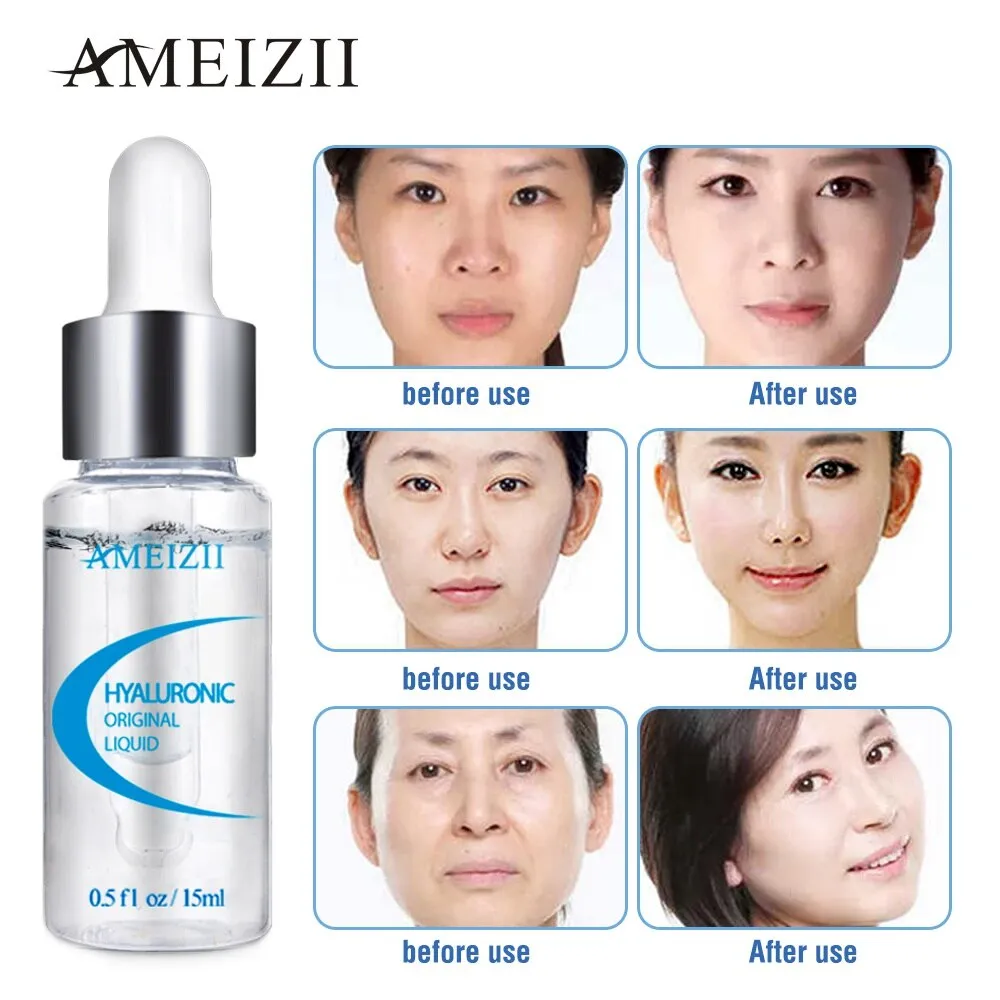 Ameizii Pure Hyaluronic Acid Serum Moisturizing Collagen Skin Repair Essence Whitening Anti Wrinkle Face Cream Acne Treatment