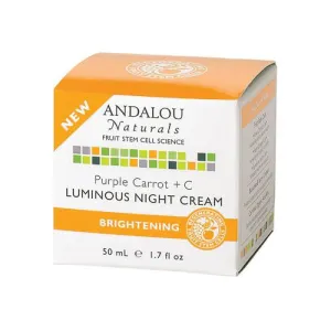 Andalou Naturals Luminous Night Cream Purple Carrot   C - 1.7 Oz