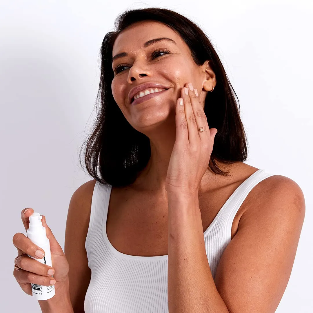 Anti Aging Serum for Face, Neck & Decolette - Neck Firming, Decollete Cream & Hyaluronic Acid & Resveratrol Face Serum - Daytime Booster Product to Improve Silicone Pad Results