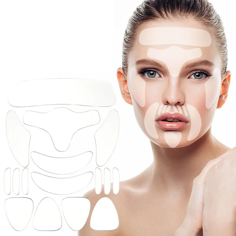 Anti Wrinkle Chest Pad Silicone Face Pad Eye Wrinkle Remover Patches Skin Lifting Tape Neck Wrinkle Removal Anti Aging Sticker