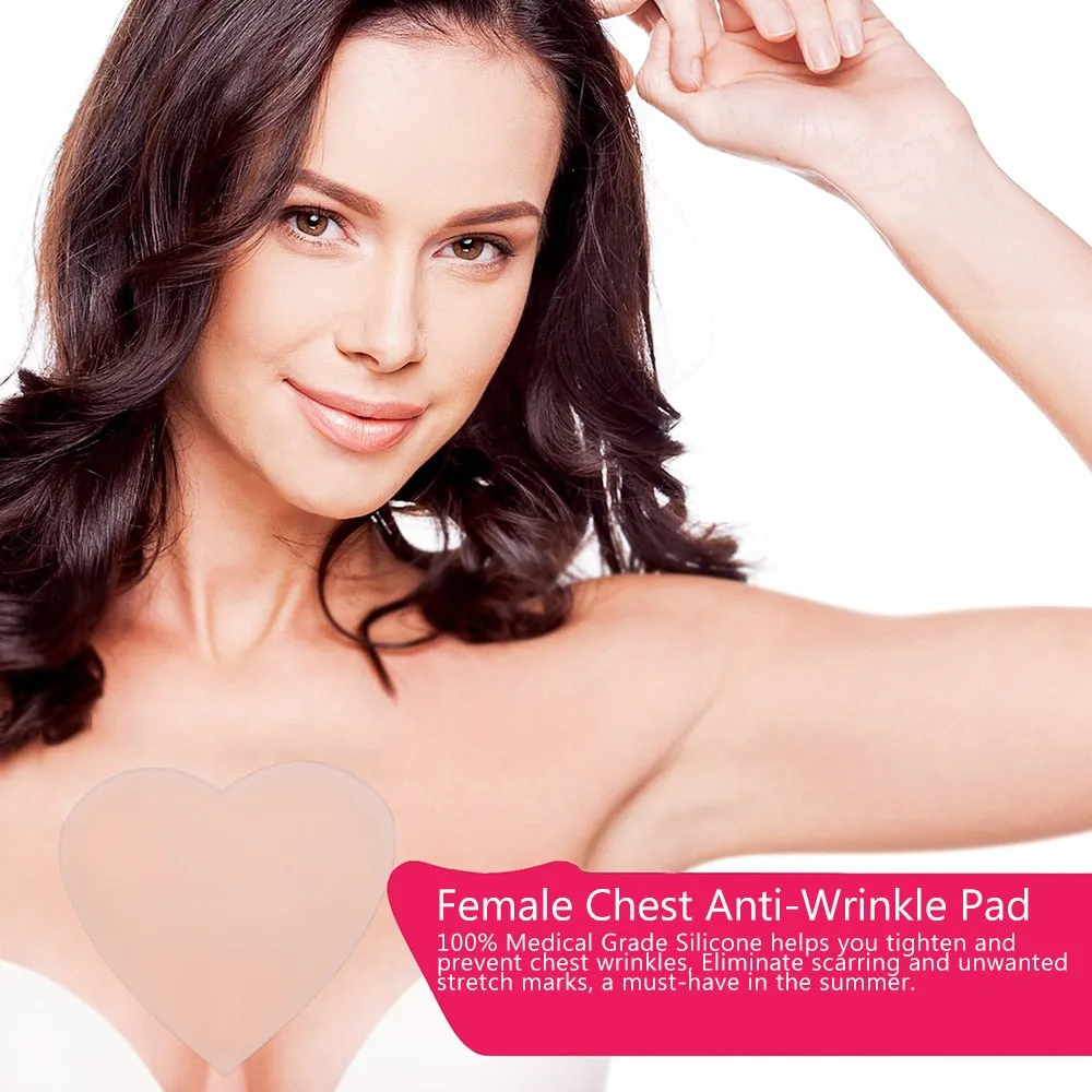 Anti Wrinkle Chest Pad Silicone Face Pad Eye Wrinkle Remover Patches Skin Lifting Tape Neck Wrinkle Removal Anti Aging Sticker