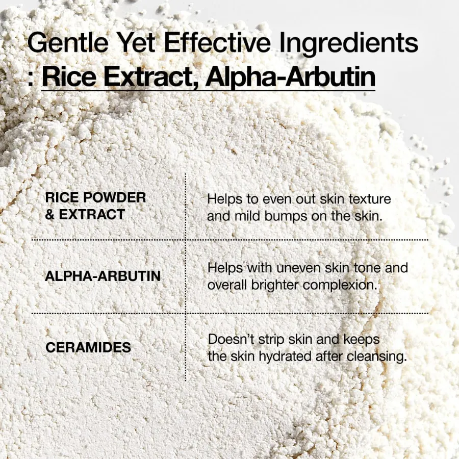 ANUA Rice Enzyme Brightening Cleansing Powder, 40g/ 1.41oz