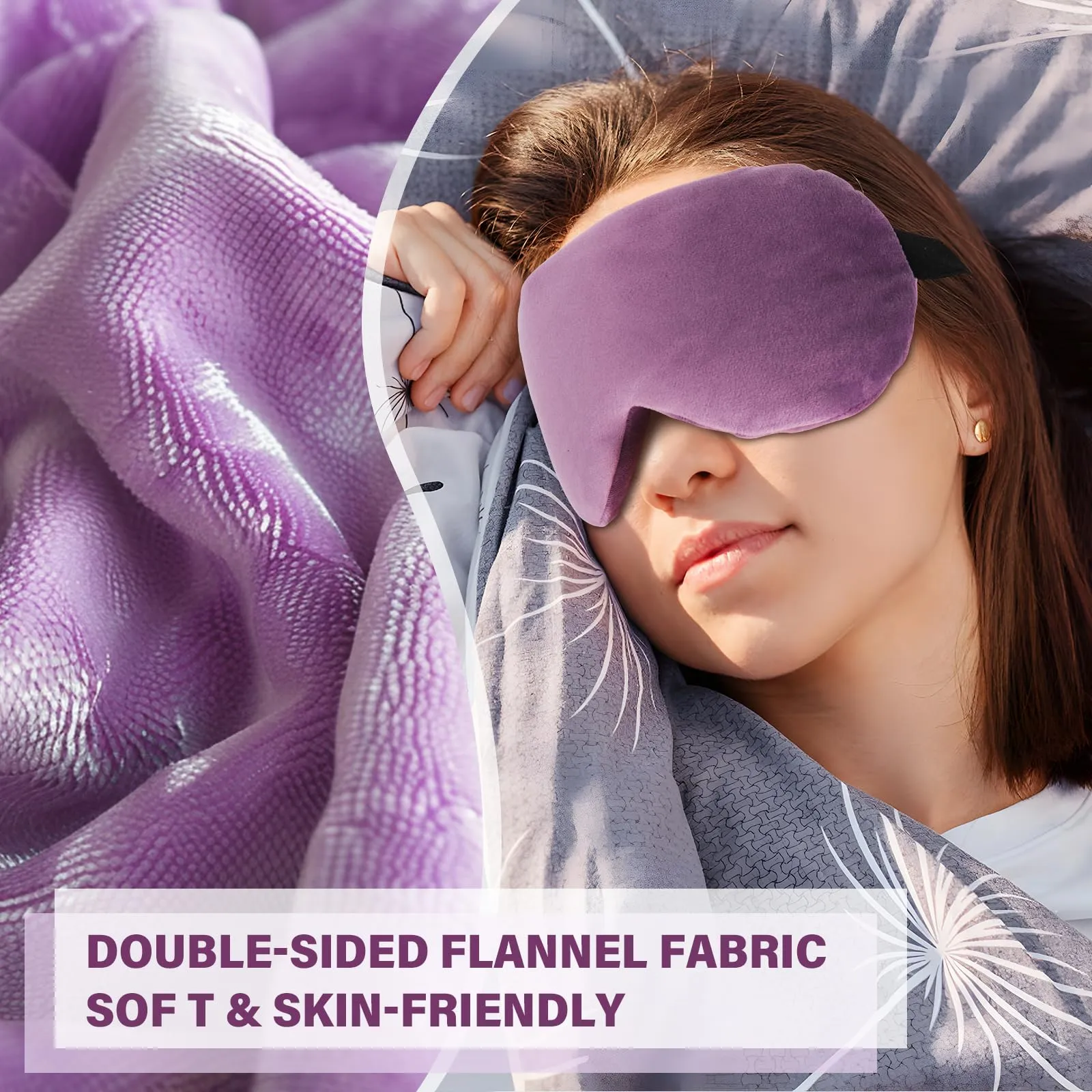Aroma Season Weighted Eye Mask, Warm Eye Compress for Dry Eyes, Moist Heat Lavender Eye Mask, Microwave Eye Mask for Stye, Belpharitis, MGD, Migraine Headache Relief (Purple)