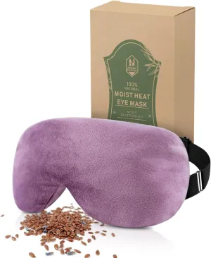 Aroma Season Weighted Eye Mask, Warm Eye Compress for Dry Eyes, Moist Heat Lavender Eye Mask, Microwave Eye Mask for Stye, Belpharitis, MGD, Migraine Headache Relief (Purple)