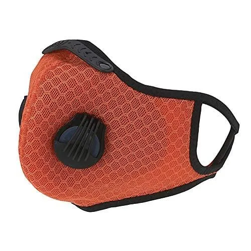 ASA Techmed Reusable Dual Air Breathing Valve Face Mask Cover with Activated Carbon Filter