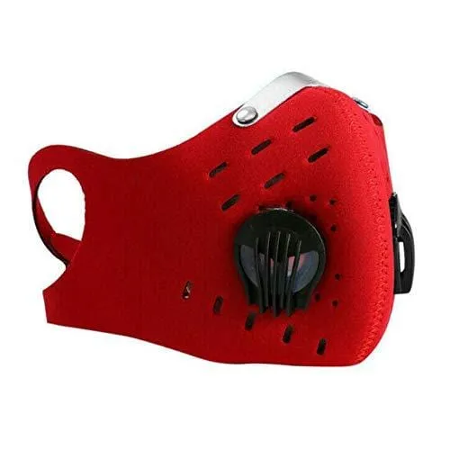 ASA Techmed Reusable Dual Air Breathing Valve Face Mask Cover with Activated Carbon Filter