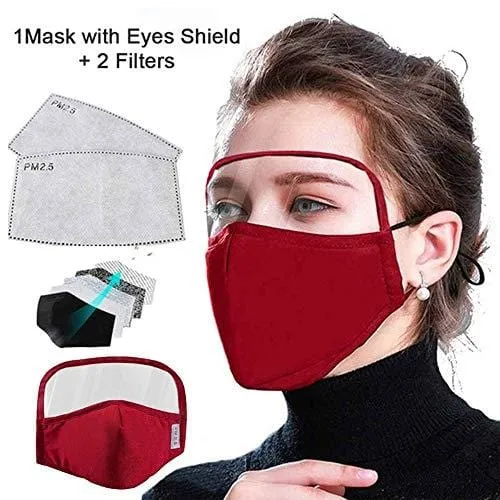 ASA Techmed Reusable Dual Air Breathing Valve Face Mask Cover with Activated Carbon Filter