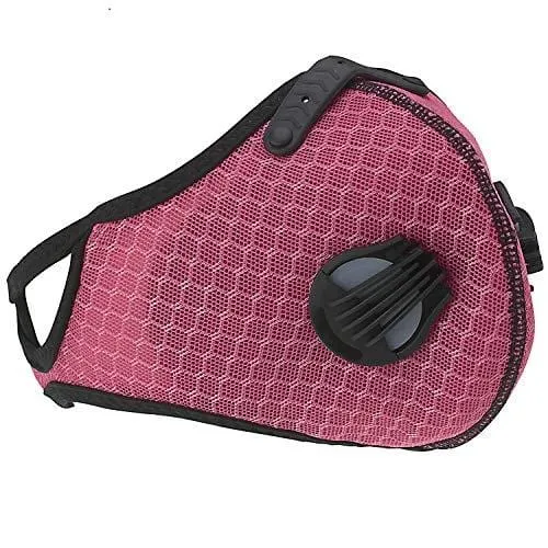 ASA Techmed Reusable Dual Air Breathing Valve Face Mask Cover with Activated Carbon Filter