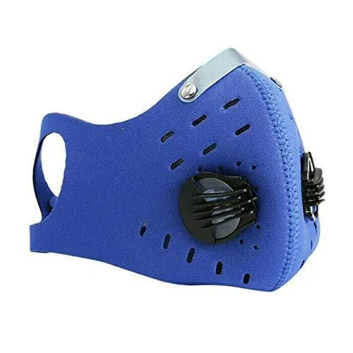 ASA Techmed Reusable Dual Air Breathing Valve Face Mask Cover with Activated Carbon Filter