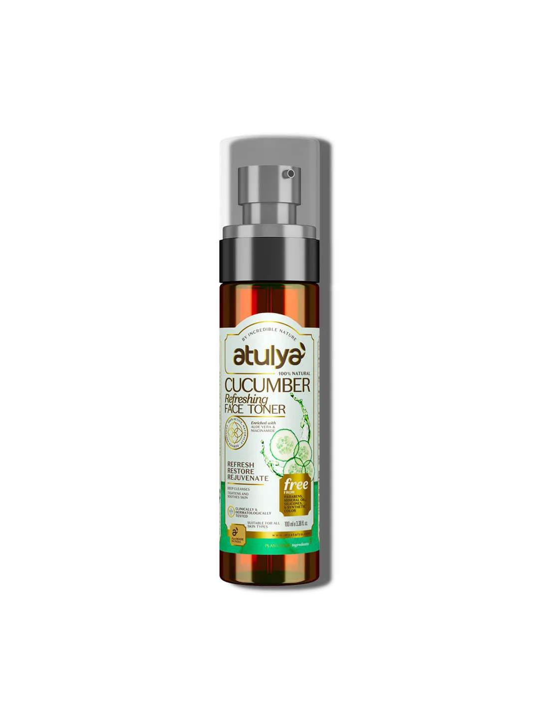 atulya Cucumber Face Toner - 100ml (Buy 3 Products & Get Rs.300 Off)