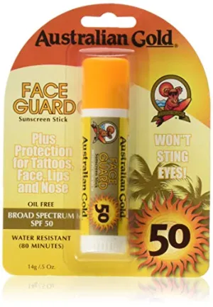 Australian Gold SPF 50  Face Guard, 0.5 Ounce (Pack of 2)