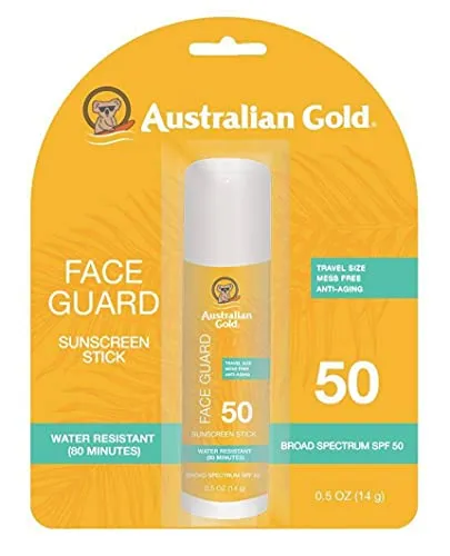 Australian Gold SPF 50  Face Guard, 0.5 Ounce (Pack of 2)