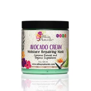 Avocado Cream Moisture Repairing Mask by Alikay Naturals 8 Oz