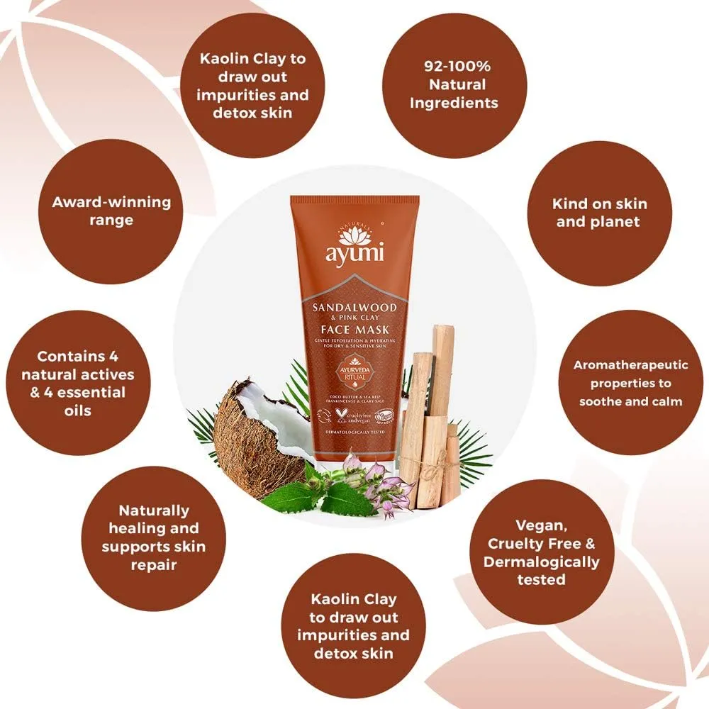 Ayumi Naturals Sandalwood And Ylang Ylang Face Mask 100ml