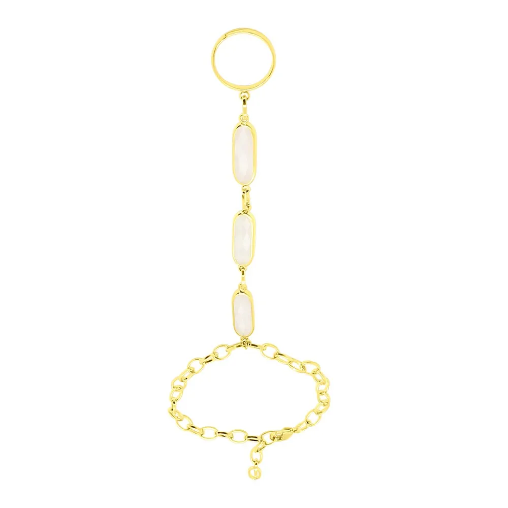 Azaria Gold Bracelet Ring Chain