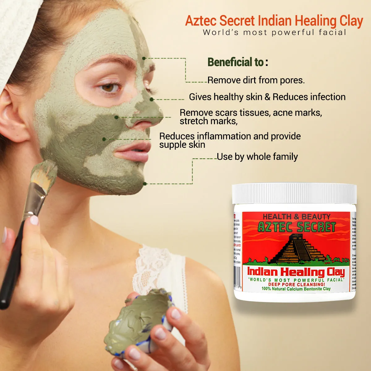 Aztec Secret Indian Healing Clay 454g