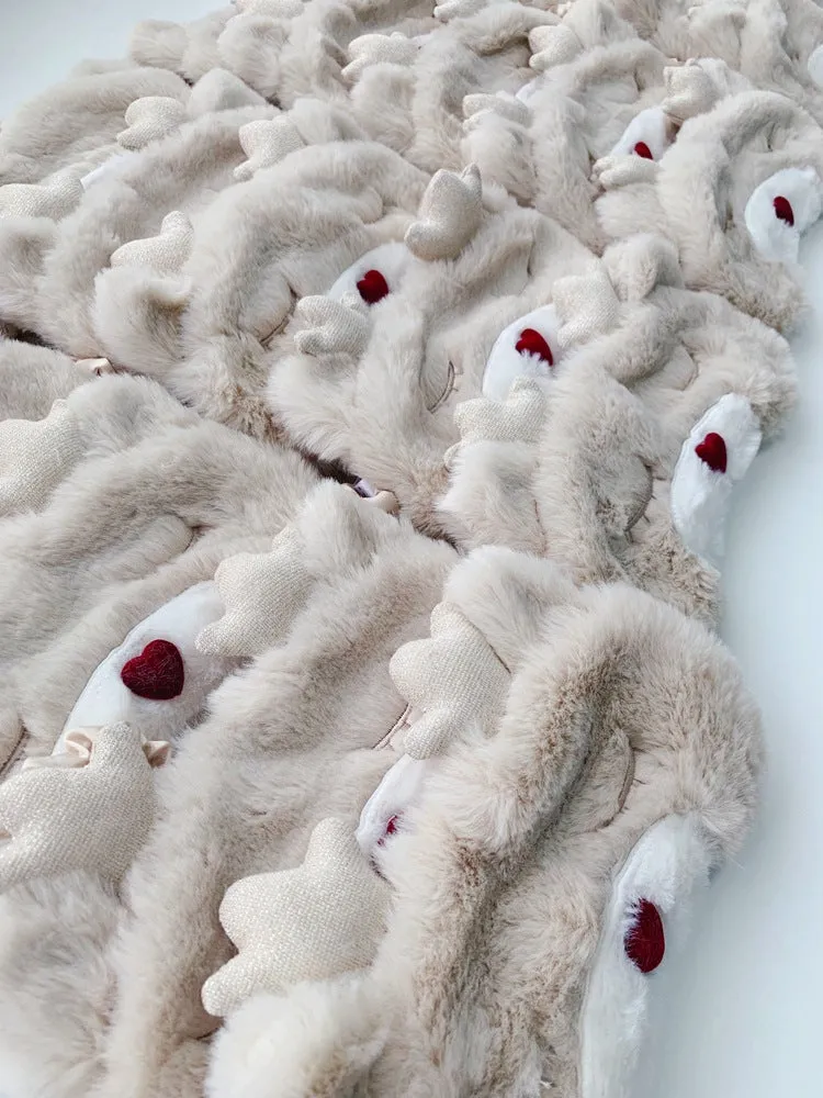 Baby Reindeer Fluffy Mask