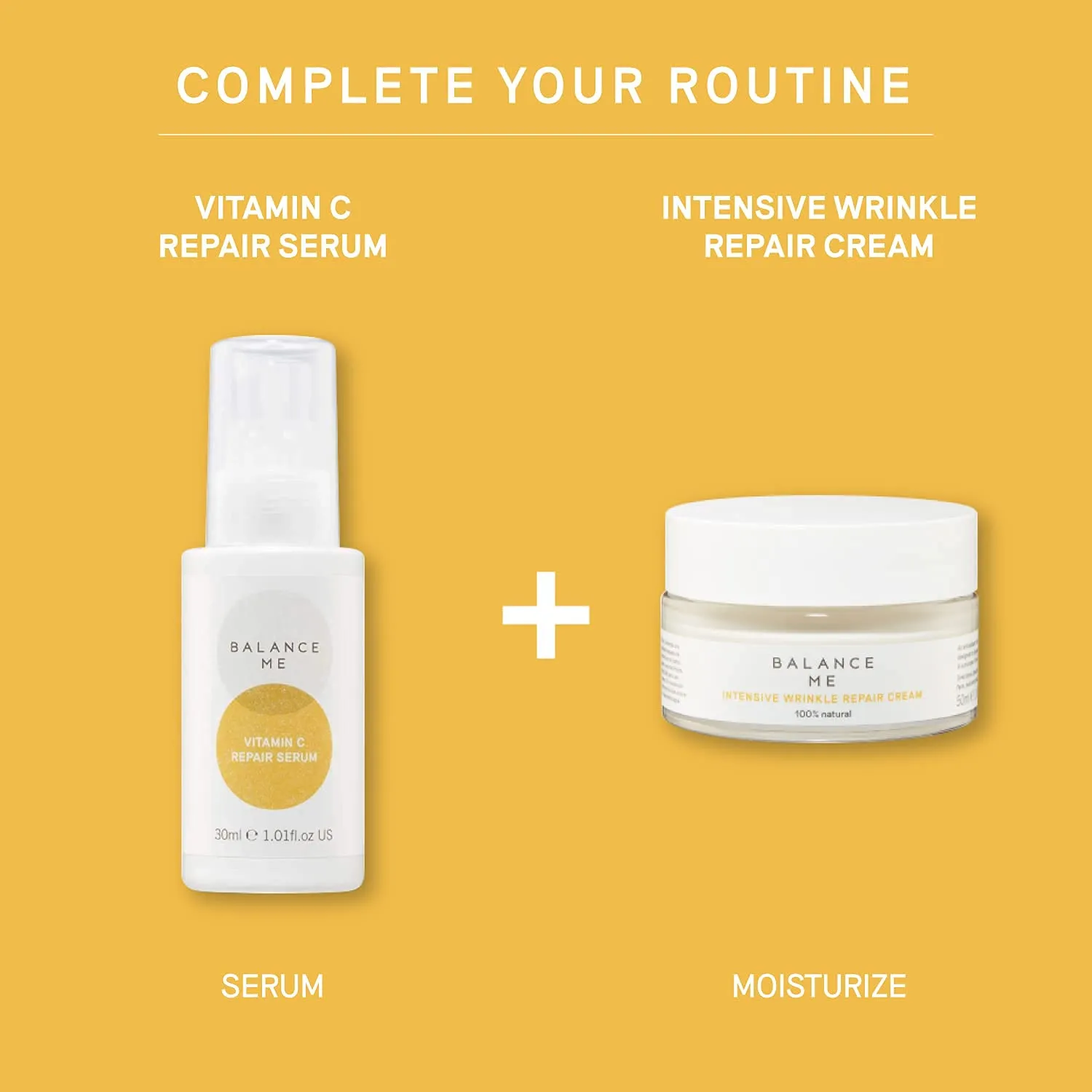Balance Me Intensive Wrinkle Repair Cream ‚Äì Intensely Hydrates & Moisturises ‚Äì Anti-Ageing & Firming Face Moisturiser For All Skin Types ‚Äì 100% Natural ‚Äì Vegan & Cruelty Free ‚Äì Made‚ÄØIn‚ÄØUK ‚Äì 50ml