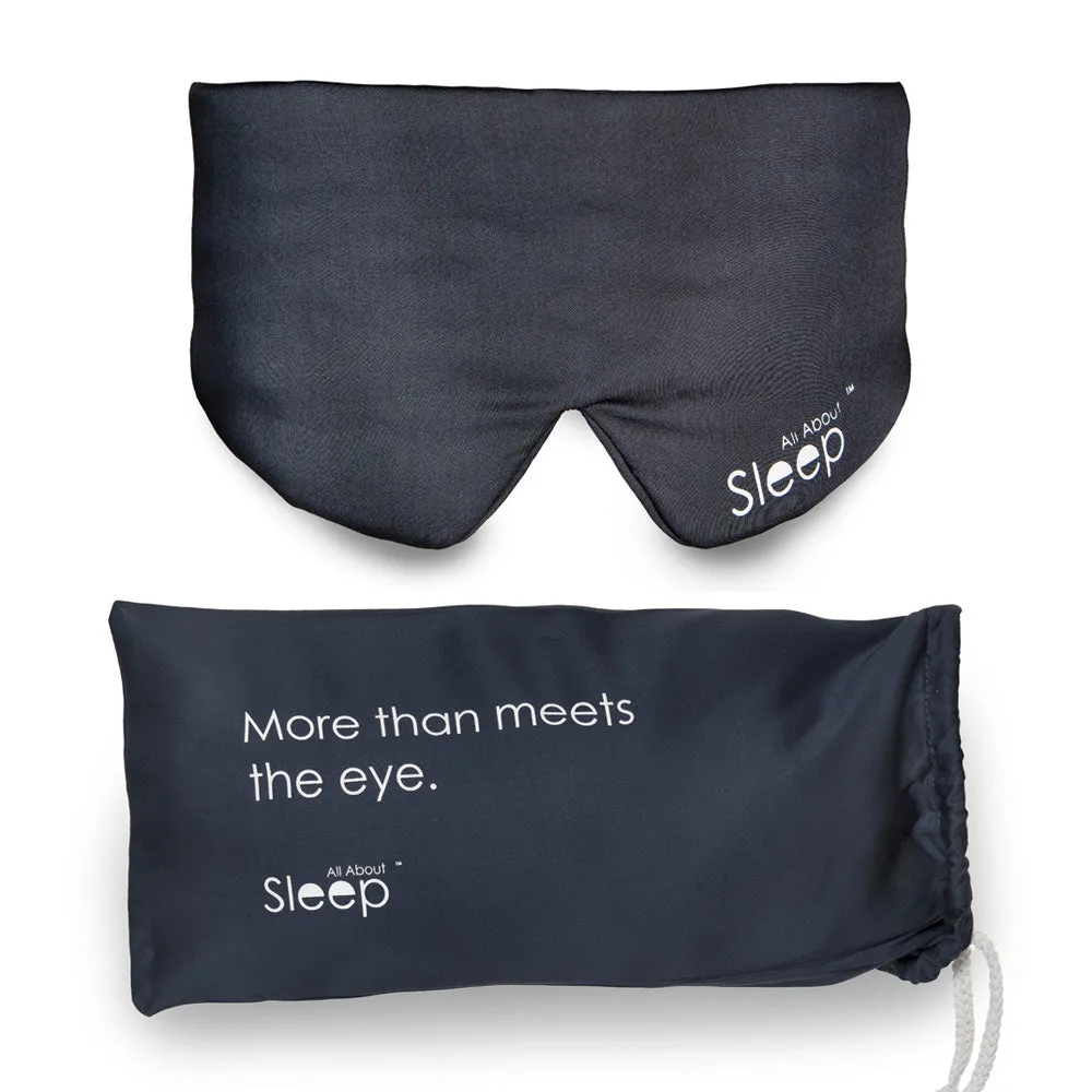 Bamboo Sleep Mask & Matching Sleep Scrunchie Set: Organic, Vegan Silk