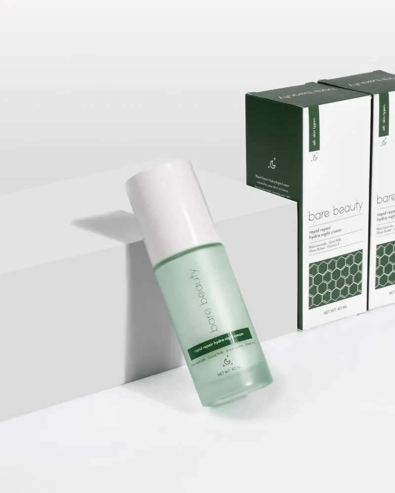 Bare Beauty Nourishing Set Night Cream 40Ml Toner 100Ml