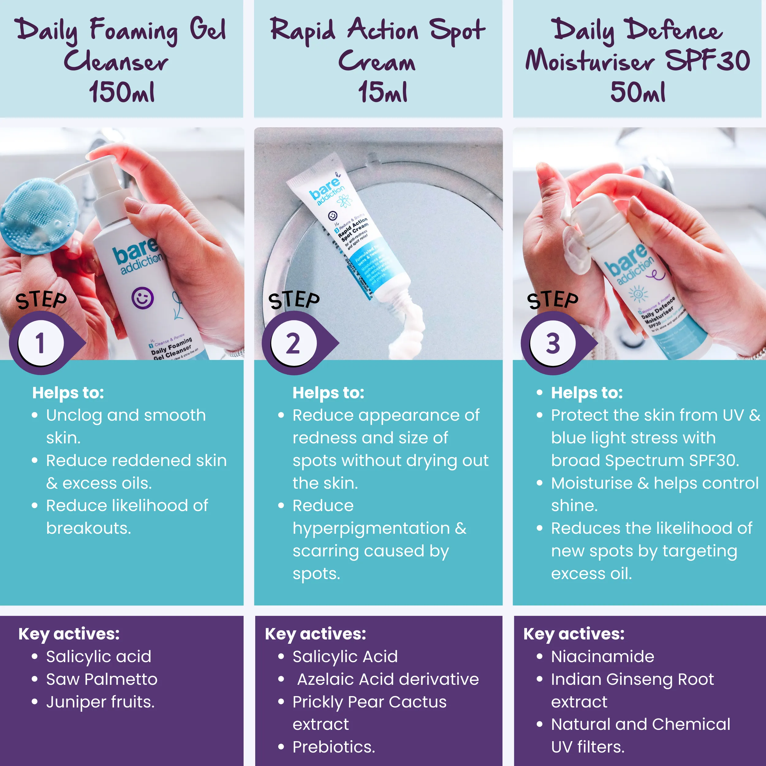 Bare Necessity Kit - 3 step routine