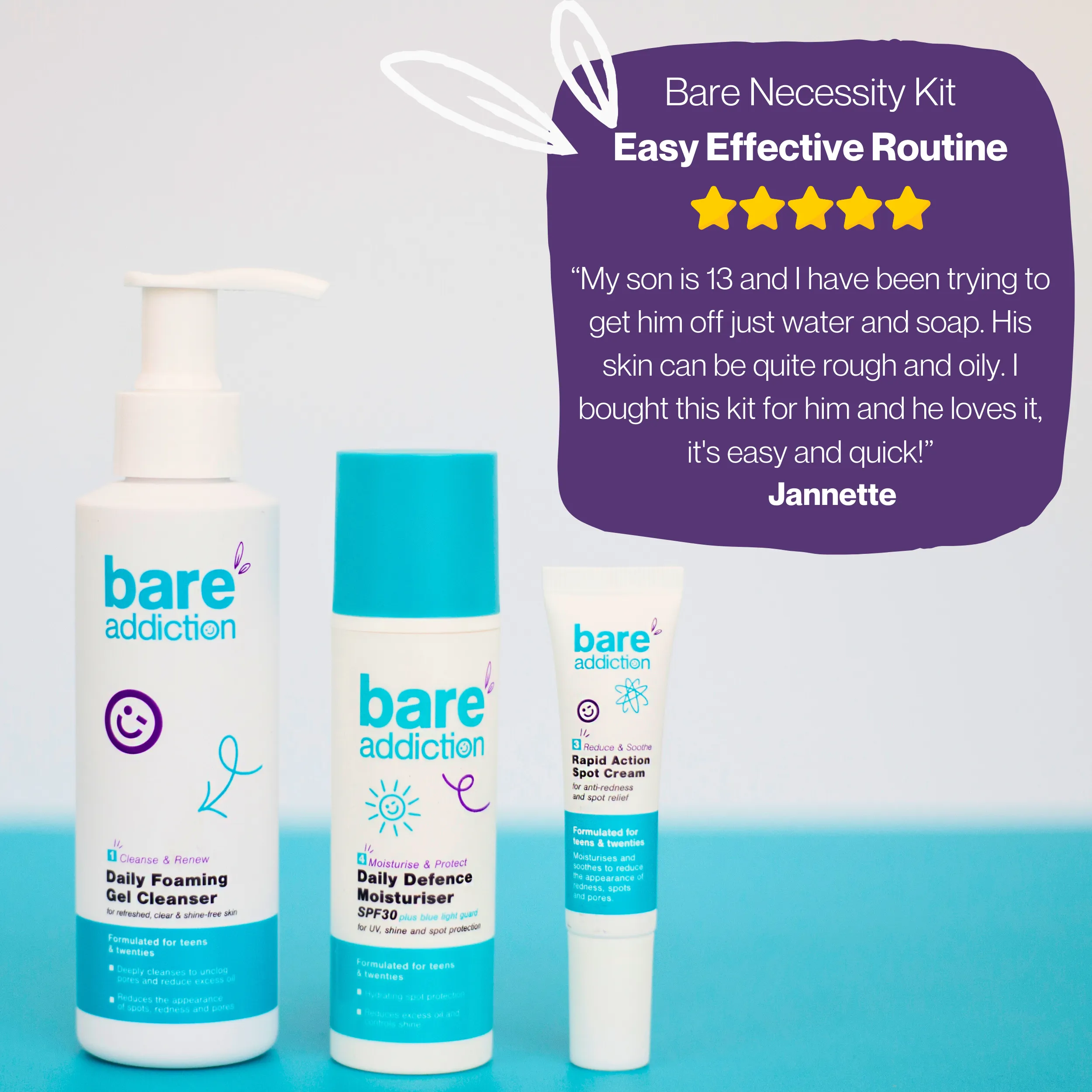 Bare Necessity Kit - 3 step routine