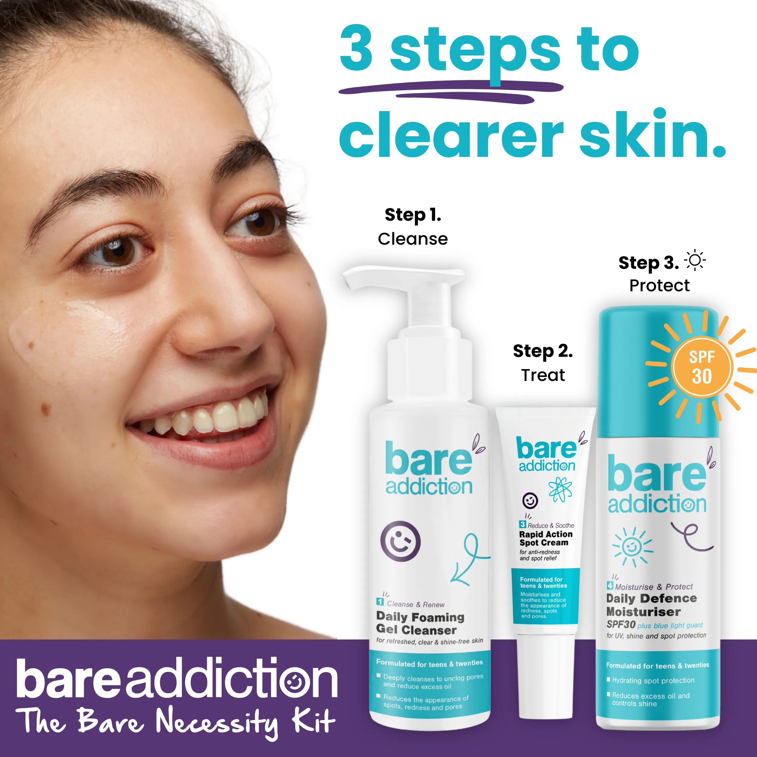 Bare Necessity Kit - 3 step routine