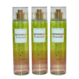 Bath & Body Works Fragrance Mist 3-Pack 8oz Each (Watermelon Lemonade)