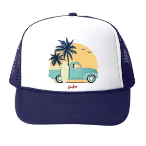 Beach Truck Trucker Hat - Navy