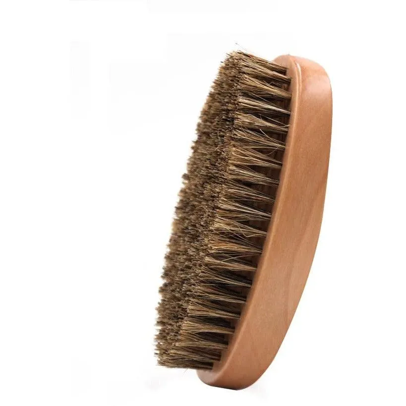 Beard Brush For Men With First Cut Boar Bristles. With Firm Bristles To Tame and Soften Your Facial Hair