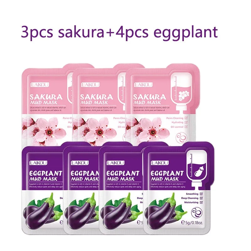 Beauty Sakura Mud Face Mask Cleansing Whitening Moisturizing