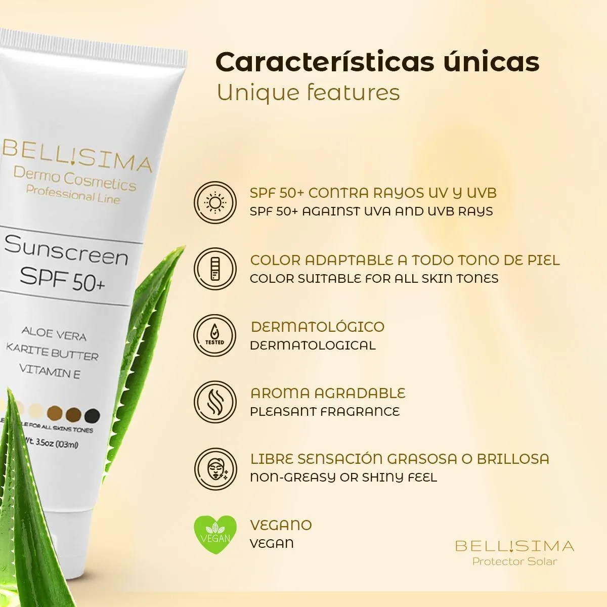 Bellisima Dermo Cosmetics Sunscreen SPF 50 