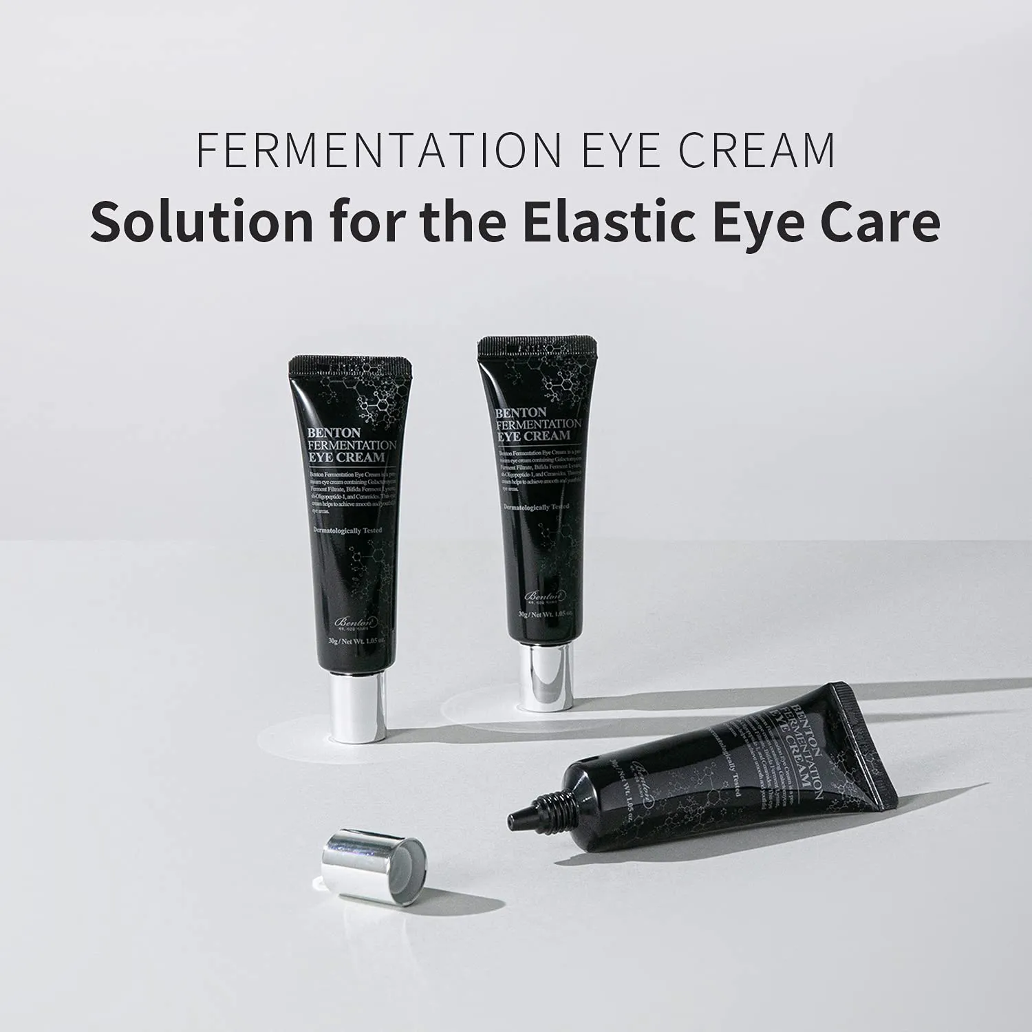 BENTON Fermentation Eye Cream 30g (1.05 oz.) - Galactomyces & Bifida Ferment Anti-Wrinkle Eye Treatment Cream, Dark Circles & Puffiness & Under Eye Bags